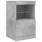 vidaXL Sideboard mit LED-Leuchten Betongrau 164x37x67 cm vidaXL Sideboard mit LED-Leuchten Betongrau 164x37x67 cm