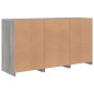 vidaXL Sideboard mit LED-Leuchten Grau Sonoma 123x37x67 cm vidaXL Sideboard mit LED-Leuchten Grau Sonoma 123x37x67 cm