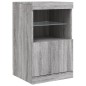 vidaXL Sideboard mit LED-Leuchten Grau Sonoma 123x37x67 cm vidaXL Sideboard mit LED-Leuchten Grau Sonoma 123x37x67 cm