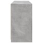 vidaXL Sideboard mit LED-Leuchten Betongrau 123x37x67 cm vidaXL Sideboard mit LED-Leuchten Betongrau 123x37x67 cm