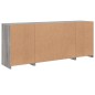 vidaXL Sideboard mit LED-Leuchten Grau Sonoma 163x37x67 cm vidaXL Sideboard mit LED-Leuchten Grau Sonoma 163x37x67 cm