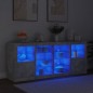 vidaXL Sideboard mit LED-Leuchten Betongrau 163x37x67 cm vidaXL Sideboard mit LED-Leuchten Betongrau 163x37x67 cm