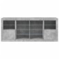 vidaXL Sideboard mit LED-Leuchten Betongrau 163x37x67 cm vidaXL Sideboard mit LED-Leuchten Betongrau 163x37x67 cm