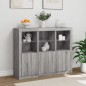 vidaXL Sideboards mit LED-Leuchten 3 Stk. Grau Sonoma Holzwerkstoff vidaXL Sideboards mit LED-Leuchten 3 Stk. Grau Sonoma Holzwerkstoff
