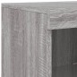vidaXL Sideboards mit LED-Leuchten 3 Stk. Grau Sonoma Holzwerkstoff vidaXL Sideboards mit LED-Leuchten 3 Stk. Grau Sonoma Holzwerkstoff