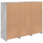 vidaXL Sideboards mit LED-Leuchten 3 Stk. Betongrau Holzwerkstoff vidaXL Sideboards mit LED-Leuchten 3 Stk. Betongrau Holzwerkstoff