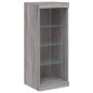 vidaXL Sideboards mit LED-Leuchten 3 Stk. Grau Sonoma Holzwerkstoff vidaXL Sideboards mit LED-Leuchten 3 Stk. Grau Sonoma Holzwerkstoff