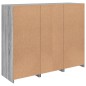 vidaXL Sideboards mit LED-Leuchten 3 Stk. Grau Sonoma Holzwerkstoff vidaXL Sideboards mit LED-Leuchten 3 Stk. Grau Sonoma Holzwerkstoff