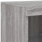 vidaXL Sideboards mit LED-Leuchten 3 Stk. Grau Sonoma Holzwerkstoff vidaXL Sideboards mit LED-Leuchten 3 Stk. Grau Sonoma Holzwerkstoff