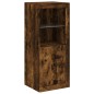 vidaXL Sideboards mit LED-Leuchten 3 Stk. Räuchereiche Holzwerkstoff vidaXL Sideboards mit LED-Leuchten 3 Stk. Räuchereiche Holzwerkstoff