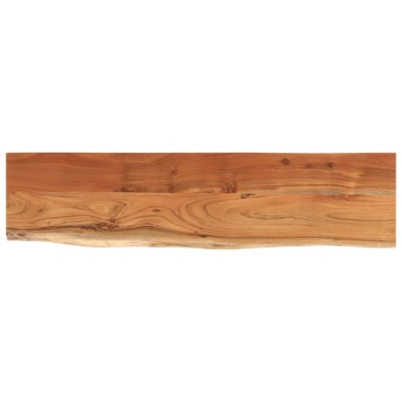 vidaXL Wandregal 80x20x2,5 cm Rechteckig Massivholz Akazie Baumkante