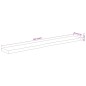 vidaXL Wandregal 160x20x2,5 cm Rechteckig Massivholz Akazie Baumkante vidaXL Wandregal 160x20x2,5 cm Rechteckig Massivholz Akazie Baumkante
