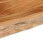 vidaXL Wandregal 50x40x2,5 cm Rechteckig Massivholz Akazie Baumkante vidaXL Wandregal 50x40x2,5 cm Rechteckig Massivholz Akazie Baumkante
