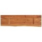 vidaXL Wandregal 60x20x3,8 cm Rechteckig Massivholz Akazie Baumkante