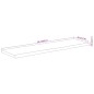 vidaXL Wandregal 60x20x3,8 cm Rechteckig Massivholz Akazie Baumkante