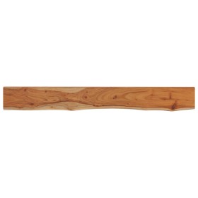 vidaXL Wandregal 140x20x3,8 cm Rechteckig Massivholz Akazie Baumkante