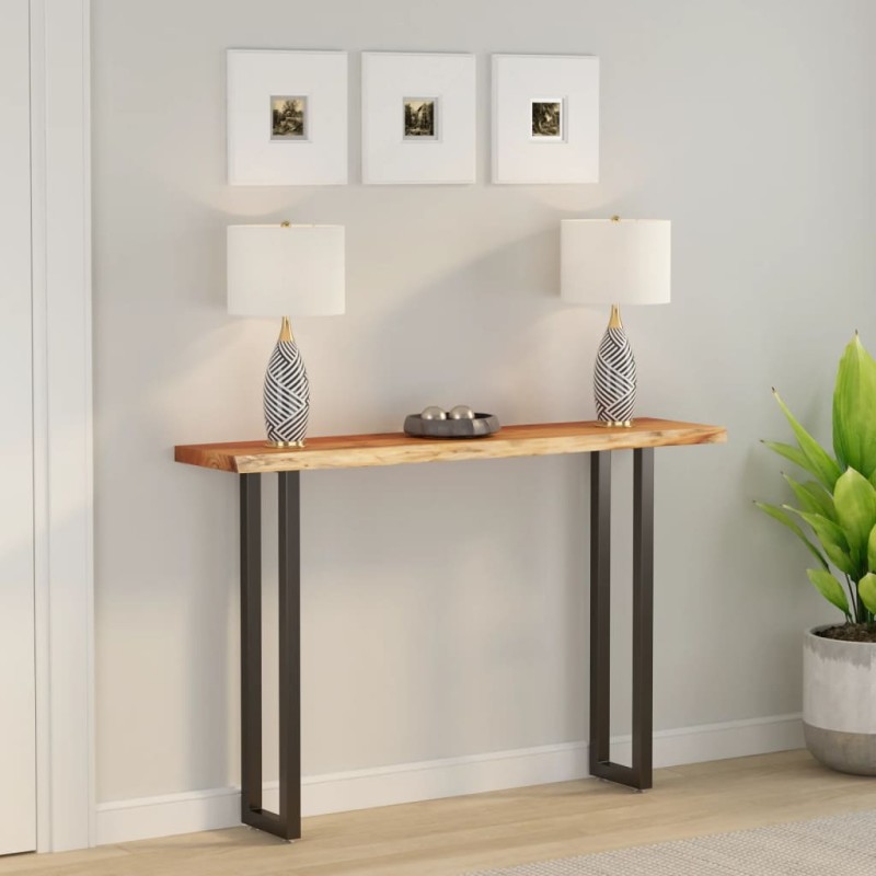 vidaXL Tischplatte 180x30x3,8cm Rechteckig Massivholz Akazie Baumkante vidaXL Tischplatte 180x30x3,8cm Rechteckig Massivholz Akazie Baumkante