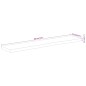 vidaXL Tischplatte 180x30x3,8cm Rechteckig Massivholz Akazie Baumkante vidaXL Tischplatte 180x30x3,8cm Rechteckig Massivholz Akazie Baumkante