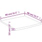 vidaXL Schreibtischplatte 80x80x3,8 cm Massivholz Akazie Baumkante vidaXL Schreibtischplatte 80x80x3,8 cm Massivholz Akazie Baumkante