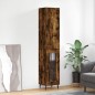 Highboard Räuchereiche 34,5x34x180 cm Holzwerkstoff Highboard Räuchereiche 34,5x34x180 cm Holzwerkstoff