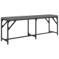 vidaXL Essbank Dunkelgrau 124x32x45 cm Stahl und Stoff vidaXL Essbank Dunkelgrau 124x32x45 cm Stahl und Stoff