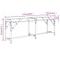 vidaXL Essbank Dunkelgrau 124x32x45 cm Stahl und Stoff vidaXL Essbank Dunkelgrau 124x32x45 cm Stahl und Stoff