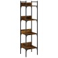 vidaXL Bücherregal 4 Böden Räuchereiche 35x30x138,5 cm Holzwerkstoff vidaXL Bücherregal 4 Böden Räuchereiche 35x30x138,5 cm Holzwerkstoff