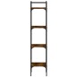 vidaXL Bücherregal 4 Böden Räuchereiche 35x30x138,5 cm Holzwerkstoff vidaXL Bücherregal 4 Böden Räuchereiche 35x30x138,5 cm Holzwerkstoff