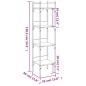 vidaXL Bücherregal 4 Böden Braun Eichen-Optik 35x30x138,5 cm vidaXL Bücherregal 4 Böden Braun Eichen-Optik 35x30x138,5 cm