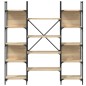 vidaXL Bücherregal Sonoma-Eiche 155,5x24x166,5 cm Holzwerkstoff vidaXL Bücherregal Sonoma-Eiche 155,5x24x166,5 cm Holzwerkstoff