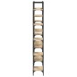 vidaXL Bücherregal Sonoma-Eiche 155,5x24x166,5 cm Holzwerkstoff vidaXL Bücherregal Sonoma-Eiche 155,5x24x166,5 cm Holzwerkstoff