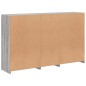 vidaXL Sideboard mit LED-Leuchten Grau Sonoma 162x37x100 cm vidaXL Sideboard mit LED-Leuchten Grau Sonoma 162x37x100 cm