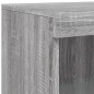 vidaXL Sideboard mit LED-Leuchten Grau Sonoma 162x37x100 cm vidaXL Sideboard mit LED-Leuchten Grau Sonoma 162x37x100 cm
