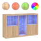 vidaXL Sideboard mit LED-Leuchten Sonoma-Eiche 162x37x100 cm vidaXL Sideboard mit LED-Leuchten Sonoma-Eiche 162x37x100 cm