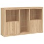 vidaXL Sideboard mit LED-Leuchten Sonoma-Eiche 162x37x100 cm vidaXL Sideboard mit LED-Leuchten Sonoma-Eiche 162x37x100 cm