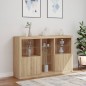 vidaXL Sideboard mit LED-Leuchten Sonoma-Eiche 162x37x100 cm vidaXL Sideboard mit LED-Leuchten Sonoma-Eiche 162x37x100 cm