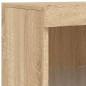 vidaXL Sideboard mit LED-Leuchten Sonoma-Eiche 162x37x100 cm vidaXL Sideboard mit LED-Leuchten Sonoma-Eiche 162x37x100 cm