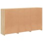 vidaXL Sideboard mit LED-Leuchten Sonoma-Eiche 181,5x37x100 cm vidaXL Sideboard mit LED-Leuchten Sonoma-Eiche 181,5x37x100 cm