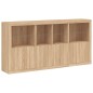 vidaXL Sideboard mit LED-Leuchten Sonoma-Eiche 202x37x100 cm vidaXL Sideboard mit LED-Leuchten Sonoma-Eiche 202x37x100 cm