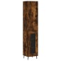 Highboard Räuchereiche 34,5x34x180 cm Holzwerkstoff Highboard Räuchereiche 34,5x34x180 cm Holzwerkstoff