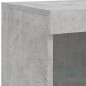 vidaXL Sideboard mit LED-Leuchten Betongrau 202x37x100 cm vidaXL Sideboard mit LED-Leuchten Betongrau 202x37x100 cm