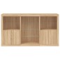 vidaXL Sideboard mit LED-Leuchten Sonoma-Eiche 181,5x37x100 cm vidaXL Sideboard mit LED-Leuchten Sonoma-Eiche 181,5x37x100 cm