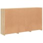 vidaXL Sideboard mit LED-Leuchten Sonoma-Eiche 181,5x37x100 cm vidaXL Sideboard mit LED-Leuchten Sonoma-Eiche 181,5x37x100 cm