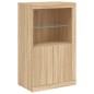 vidaXL Sideboard mit LED-Leuchten Sonoma-Eiche 181,5x37x100 cm vidaXL Sideboard mit LED-Leuchten Sonoma-Eiche 181,5x37x100 cm
