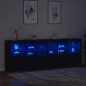 vidaXL Sideboard mit LED-Leuchten Schwarz 283x37x100 cm vidaXL Sideboard mit LED-Leuchten Schwarz 283x37x100 cm