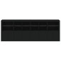 vidaXL Sideboard mit LED-Leuchten Schwarz 283x37x100 cm vidaXL Sideboard mit LED-Leuchten Schwarz 283x37x100 cm