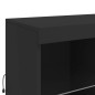 vidaXL Sideboard mit LED-Leuchten Schwarz 283x37x100 cm vidaXL Sideboard mit LED-Leuchten Schwarz 283x37x100 cm