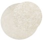vidaXL Teppich ISTAN Hochflor Glänzend Creme Ø 200 cm vidaXL Teppich ISTAN Hochflor Glänzend Creme Ø 200 cm