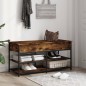 vidaXL Schuhbank Räuchereiche 100x42,5x50 cm Holzwerkstoff vidaXL Schuhbank Räuchereiche 100x42,5x50 cm Holzwerkstoff