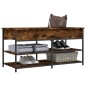 vidaXL Schuhbank Räuchereiche 100x42,5x50 cm Holzwerkstoff vidaXL Schuhbank Räuchereiche 100x42,5x50 cm Holzwerkstoff